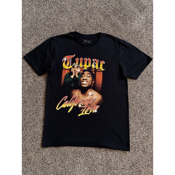 Tupac Mens Tupac Short Sleeve Crewneck T-Shirt 100% Cotton NWOT Size XXL - Picture 7 of 8